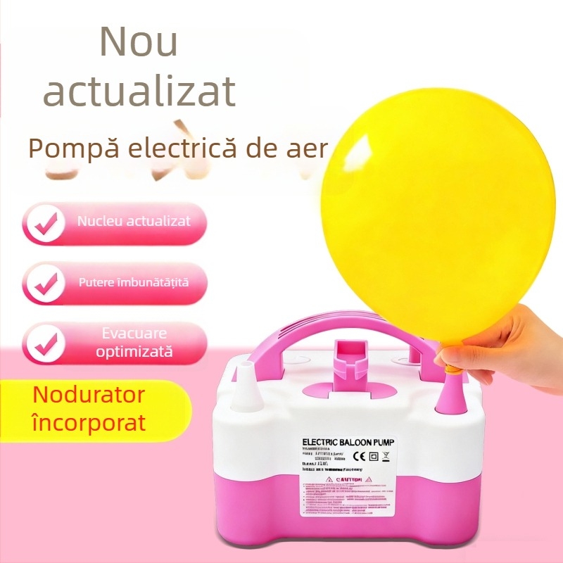 Pompa electrică pentru baloane cu cilindru de aer