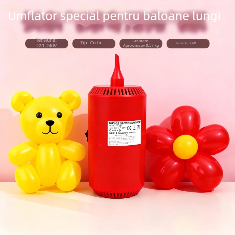 Pompa electrică pentru baloane cu cilindru de aer