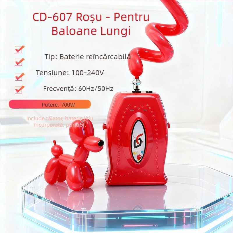 Pompa electrică pentru baloane cu cilindru de aer