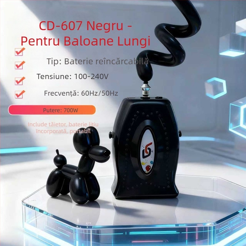 Pompa electrică pentru baloane cu cilindru de aer