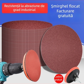 Discuri de șlefuit cu velur, rotunzi, autoadezivi, de 4/5 inch, pentru șlefuitor pneumatic și bormașină electrică, prelucrare lemn, șlefuire uscată