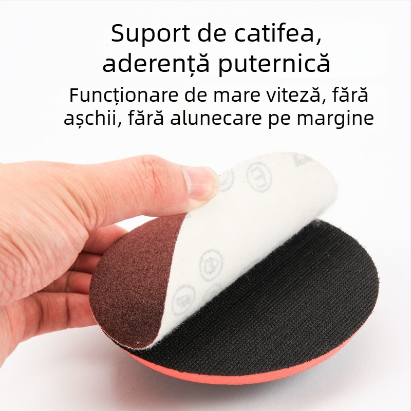 Discuri de șlefuit cu velur, rotunzi, autoadezivi, de 4/5 inch, pentru șlefuitor pneumatic și bormașină electrică, prelucrare lemn, șlefuire uscată