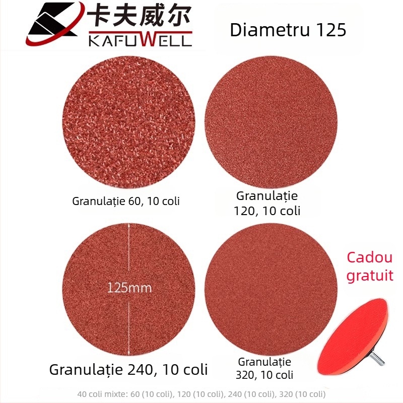 Discuri de șlefuit cu velur, rotunzi, autoadezivi, de 4/5 inch, pentru șlefuitor pneumatic și bormașină electrică, prelucrare lemn, șlefuire uscată