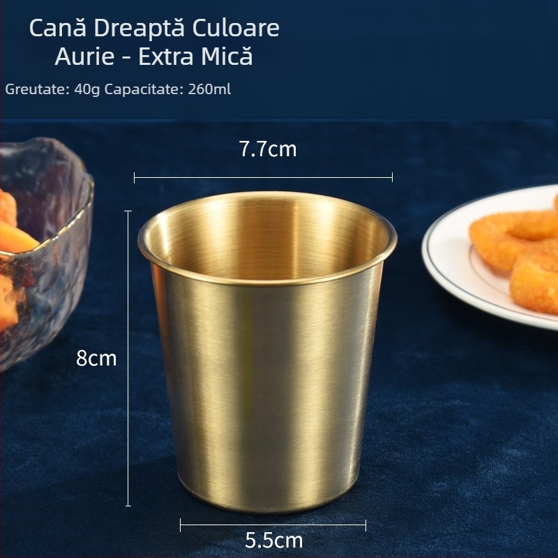Kesler cană de bere din oțel inoxidabil 304, stil Instagram, cu un singur perete, cană de camping, 301–400 ml, culoare solidă