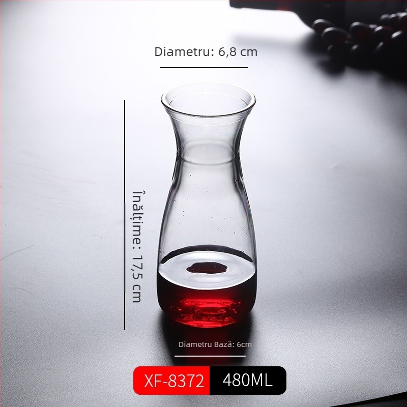 Decantor din plastic cu corp acrilic, turnător rezistent la cădere, cu scară de măsurare pentru vin și băuturi spirtoase