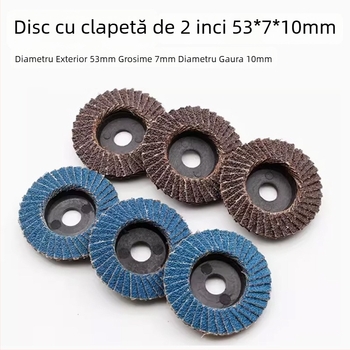 Discuri pentru șlefuitor unghi pneumatic de 2 inchi – disc flap, disc de polizare, degrosare și îndepărtare a ruginii, diametru 50 mm
