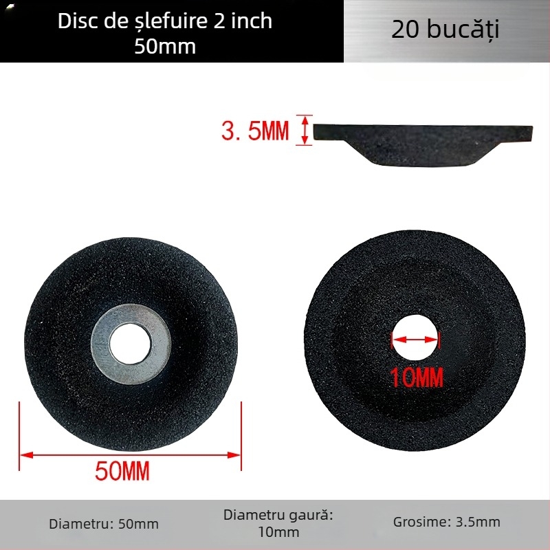 Discuri pentru șlefuitor unghi pneumatic de 2 inchi – disc flap, disc de polizare, degrosare și îndepărtare a ruginii, diametru 50 mm
