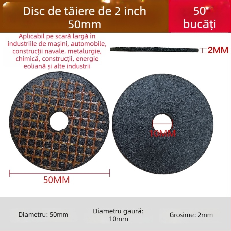 Discuri pentru șlefuitor unghi pneumatic de 2 inchi – disc flap, disc de polizare, degrosare și îndepărtare a ruginii, diametru 50 mm