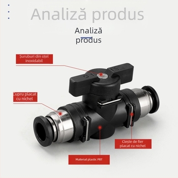 BUC-4 681012 Valvă pneumatică cu cuplare rapidă HVFF, supapă manuală