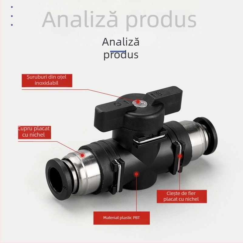 BUC-4 681012 Valvă pneumatică cu cuplare rapidă HVFF, supapă manuală