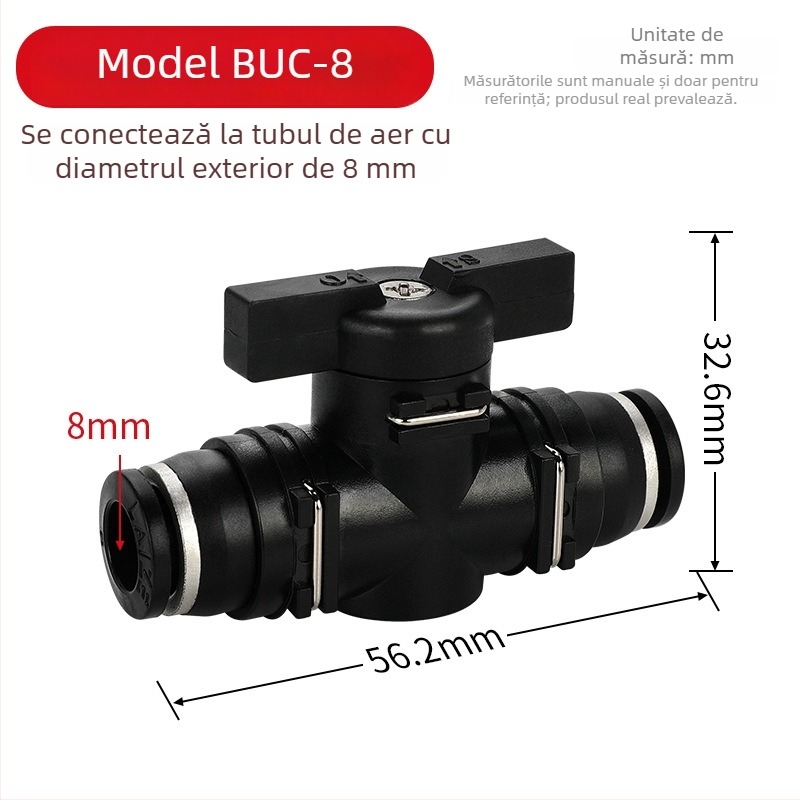 BUC-4 681012 Valvă pneumatică cu cuplare rapidă HVFF, supapă manuală