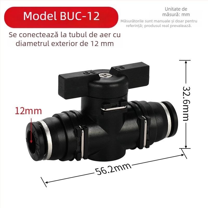 BUC-4 681012 Valvă pneumatică cu cuplare rapidă HVFF, supapă manuală