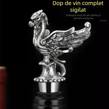 Stopper de vin cu cap de cerb, dop din aliaj de zinc, accesorii pentru vin roșu