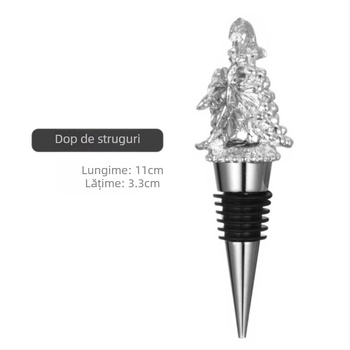 Stopper de vin cu cap de cerb, dop din aliaj de zinc, accesorii pentru vin roșu