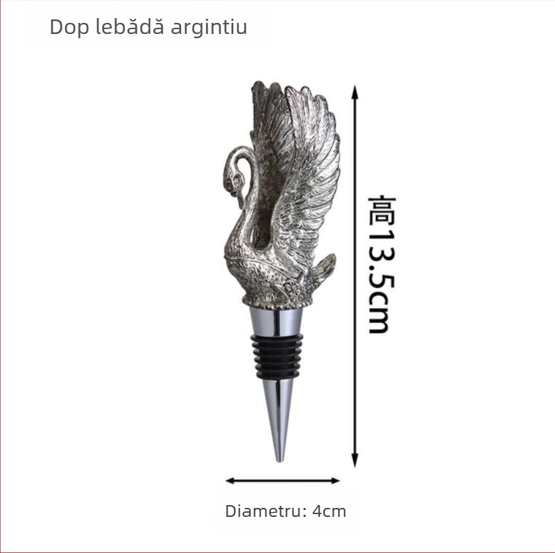 Stopper de vin cu cap de cerb, dop din aliaj de zinc, accesorii pentru vin roșu
