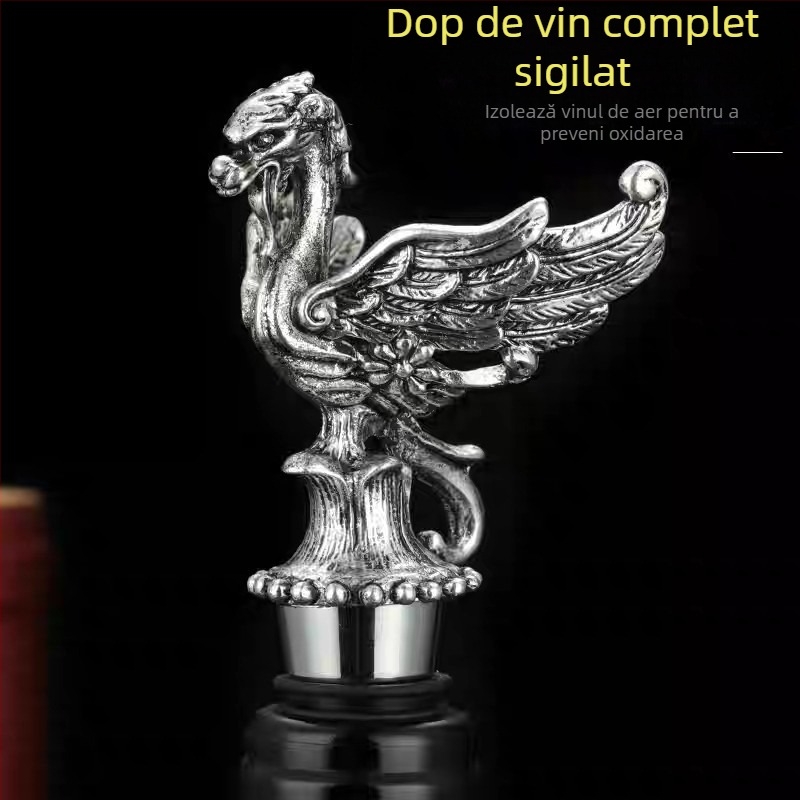 Stopper de vin cu cap de cerb, dop din aliaj de zinc, accesorii pentru vin roșu