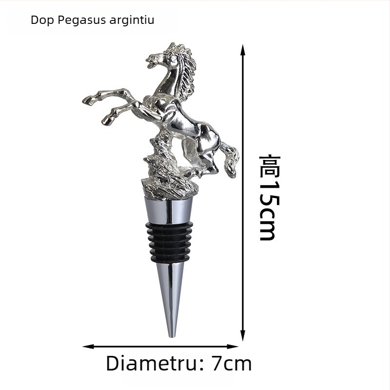 Stopper de vin cu cap de cerb, dop din aliaj de zinc, accesorii pentru vin roșu