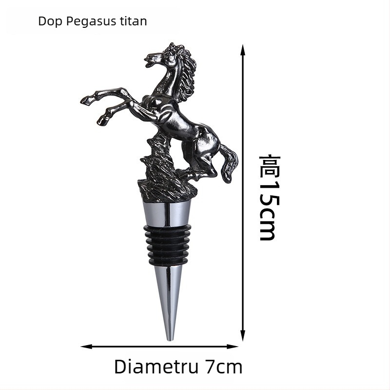 Stopper de vin cu cap de cerb, dop din aliaj de zinc, accesorii pentru vin roșu