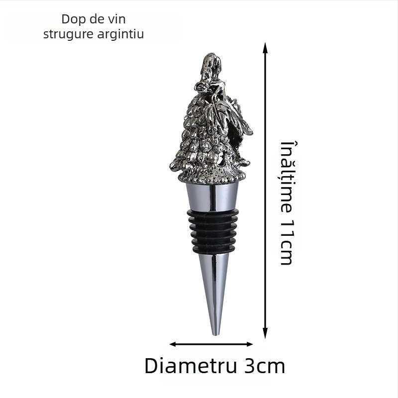 Stopper de vin cu cap de cerb, dop din aliaj de zinc, accesorii pentru vin roșu