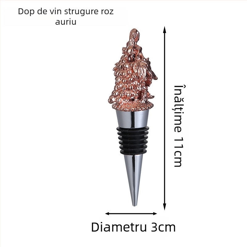 Stopper de vin cu cap de cerb, dop din aliaj de zinc, accesorii pentru vin roșu