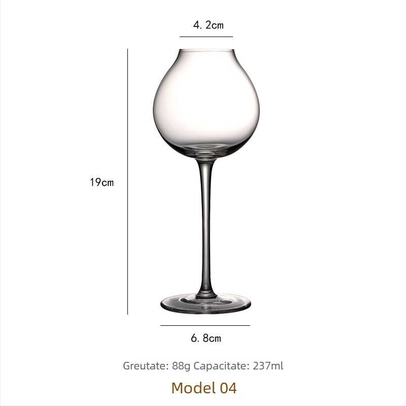 Accesorii din sticlă cristală pentru bar: pahar martini, pahar de cocktail, pahar de șampanie, bol pentru înghețată, pahar pentru lichior