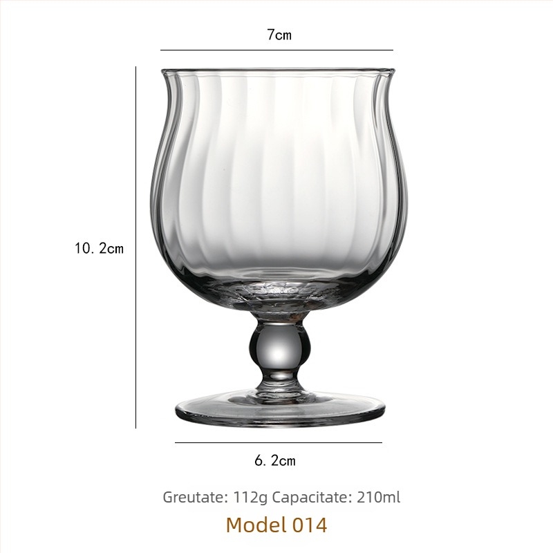 Accesorii din sticlă cristală pentru bar: pahar martini, pahar de cocktail, pahar de șampanie, bol pentru înghețată, pahar pentru lichior