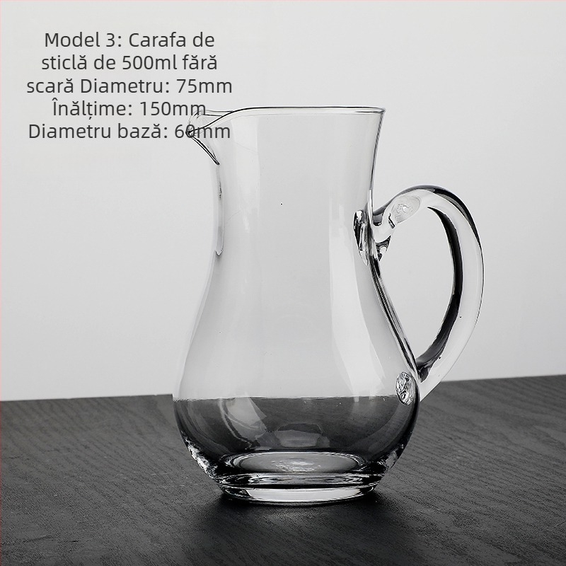 Pahar de brandy în stil european din cristal, picior scurt, pentru vin și băuturi spirtoase, dimensiune mică, design îngroșat