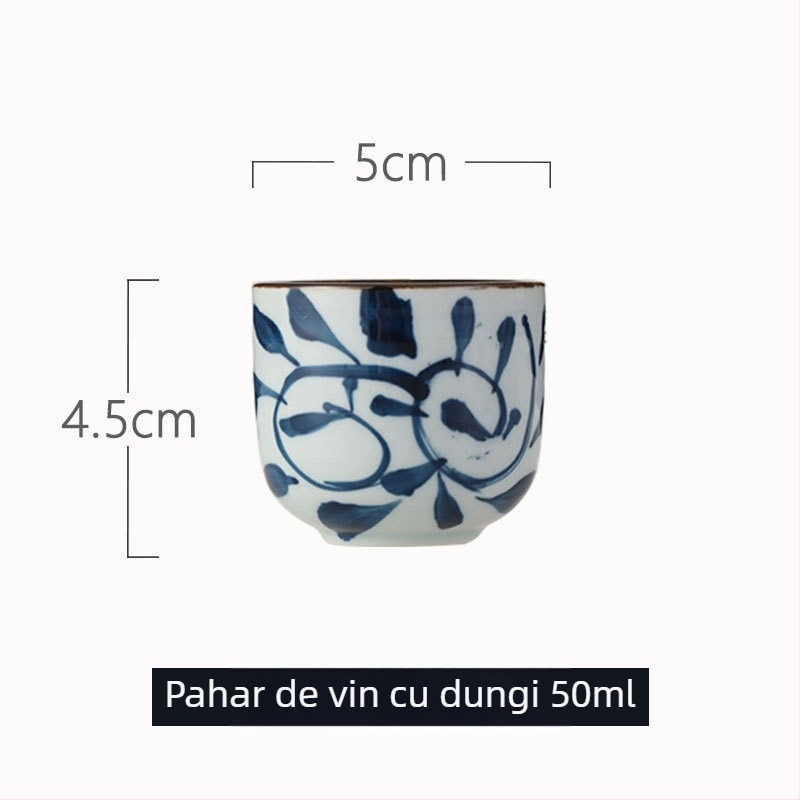 Set ceramic de vin în stil japonez cu sticlă și pahare, încălzitor de vin pentru restaurant și uz casnic