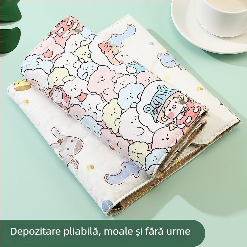 Album din material textil pentru sarcină, cu design rulabil, pentru rapoarte de ecografii și examene
