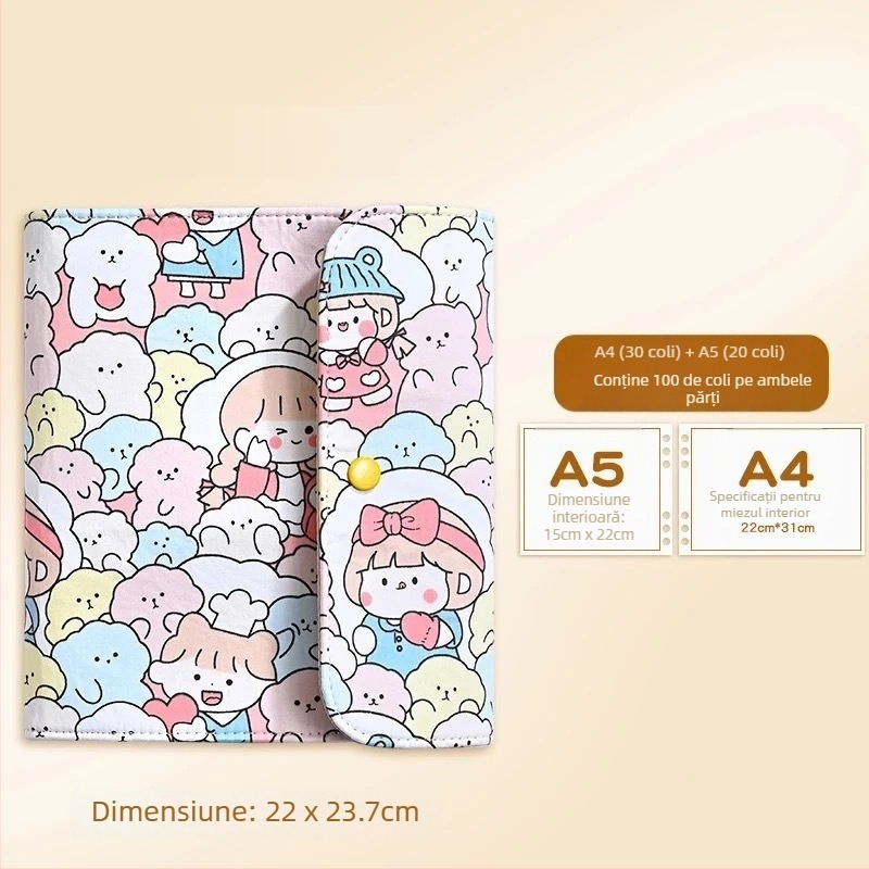 Album din material textil pentru sarcină, cu design rulabil, pentru rapoarte de ecografii și examene