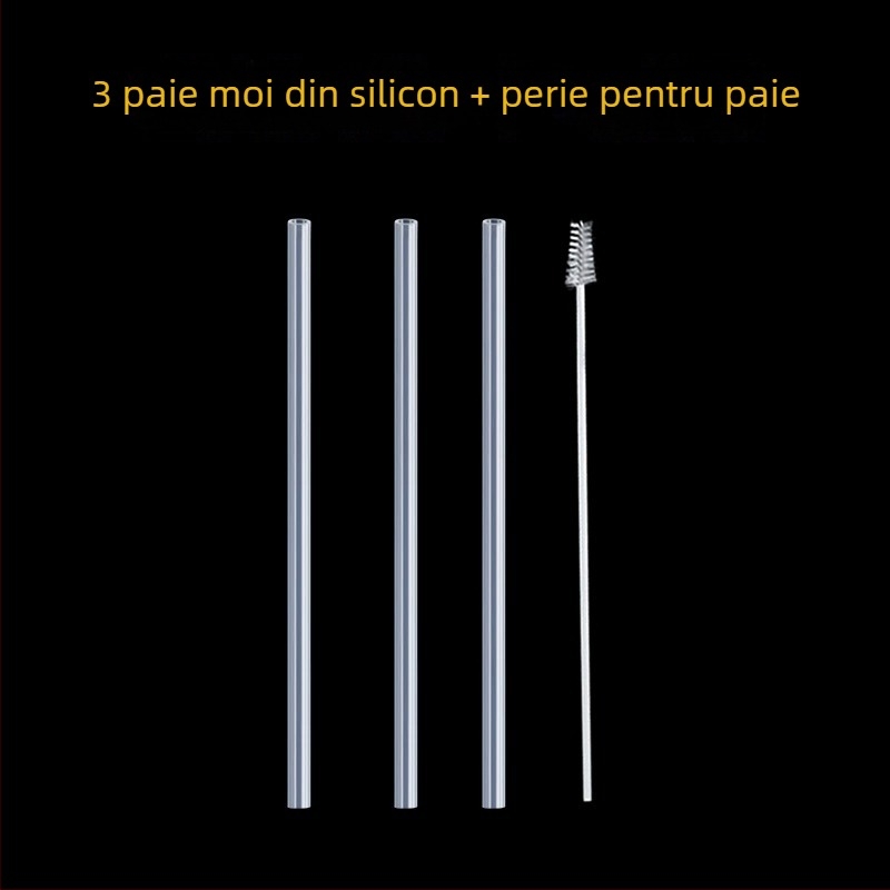 Capac termos universal cu dop din silicon anti scurgeri – accesorii pentru capac și pai