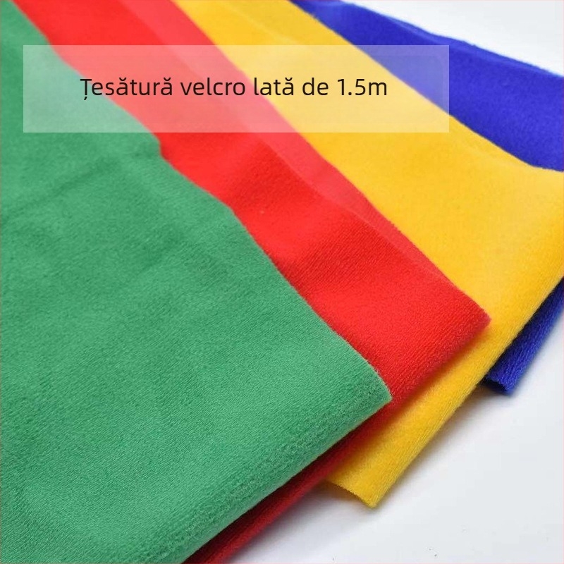 Țesătură Velcro ultra-subțire, poliester pufoasă, pentru haine de bebeluți, lățime 1,5 m