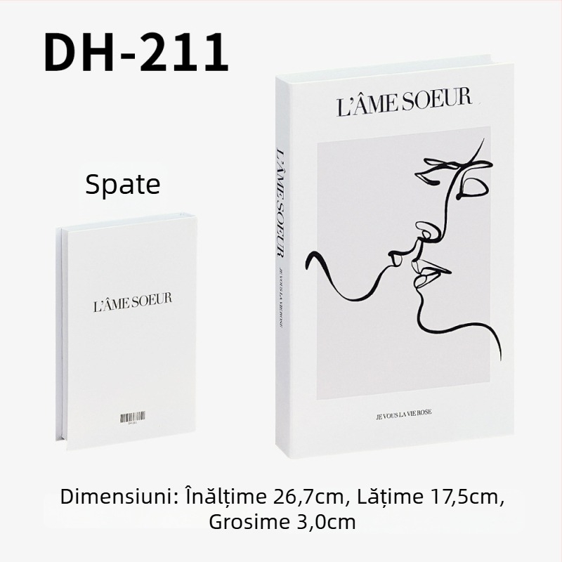 Carte decorativă în stil Instagram — replică minimalistă pentru recuzita de fotografie de modă
