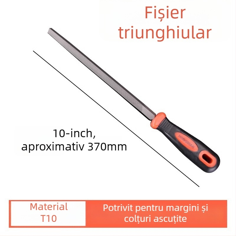 Fișier din oțel T12 pentru lustruirea metalelor, dinți fini, fișier drept, semi-circular și triunghiular pentru modelarea lemnului
