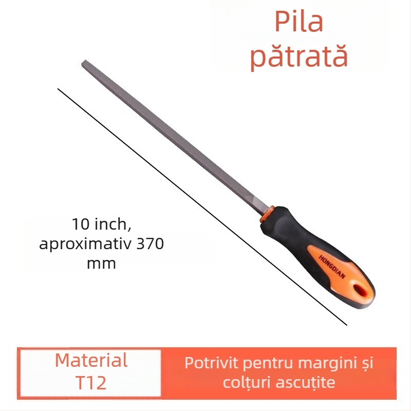 Fișier din oțel T12 pentru lustruirea metalelor, dinți fini, fișier drept, semi-circular și triunghiular pentru modelarea lemnului