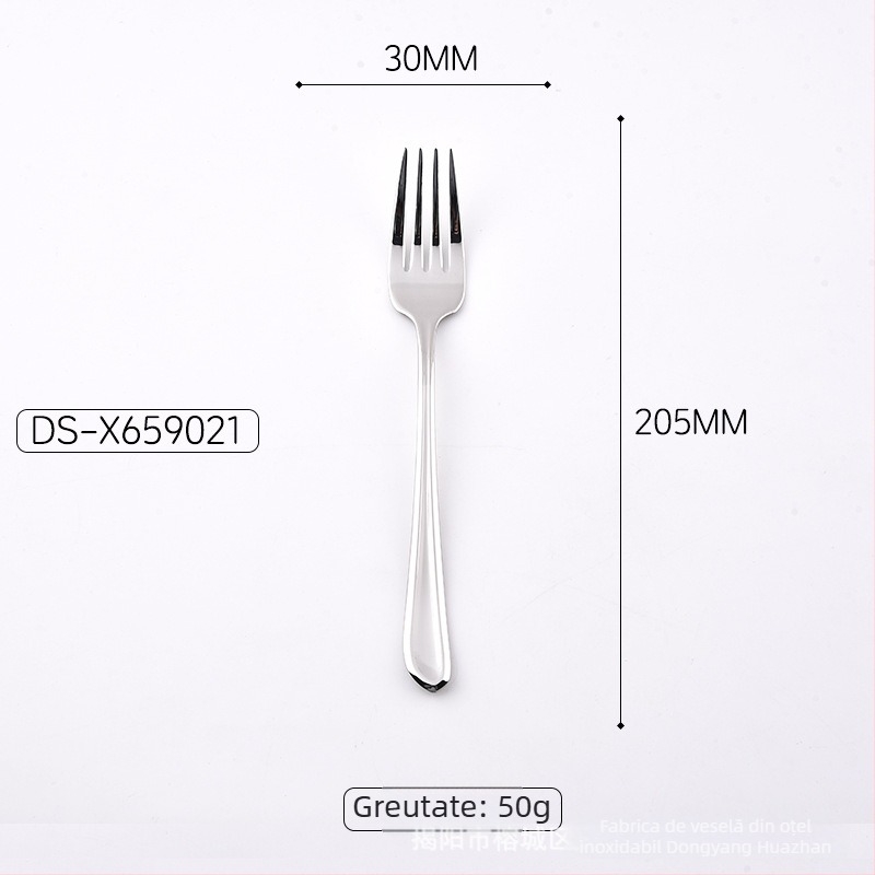 Set din oțel inoxidabil cu cuțit, furculă și lingură pentru masă în stil occidental – utilizare casnică, oțel inoxidabil 304, design minimalist modern, include cuțit pentru friptură, lingură de cafea și lingură de servire