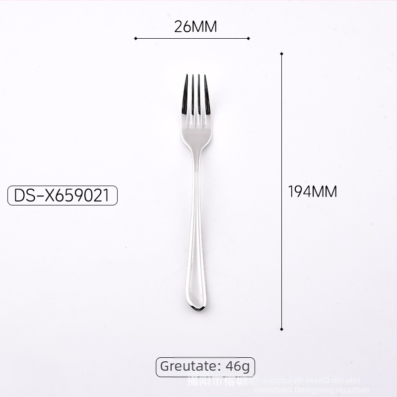Set din oțel inoxidabil cu cuțit, furculă și lingură pentru masă în stil occidental – utilizare casnică, oțel inoxidabil 304, design minimalist modern, include cuțit pentru friptură, lingură de cafea și lingură de servire