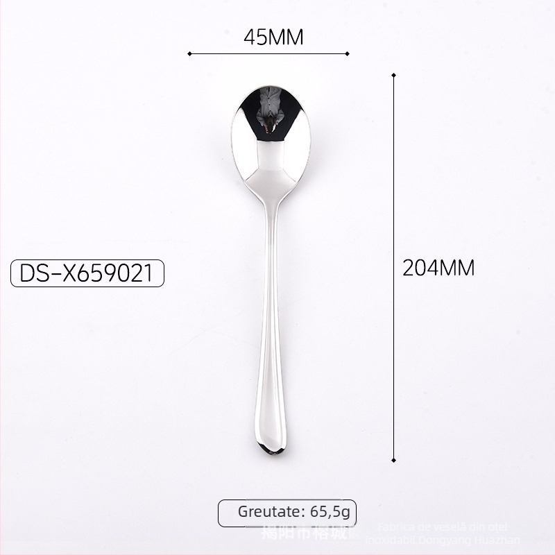 Set din oțel inoxidabil cu cuțit, furculă și lingură pentru masă în stil occidental – utilizare casnică, oțel inoxidabil 304, design minimalist modern, include cuțit pentru friptură, lingură de cafea și lingură de servire