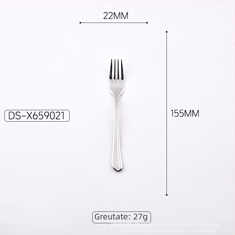 Set din oțel inoxidabil cu cuțit, furculă și lingură pentru masă în stil occidental – utilizare casnică, oțel inoxidabil 304, design minimalist modern, include cuțit pentru friptură, lingură de cafea și lingură de servire