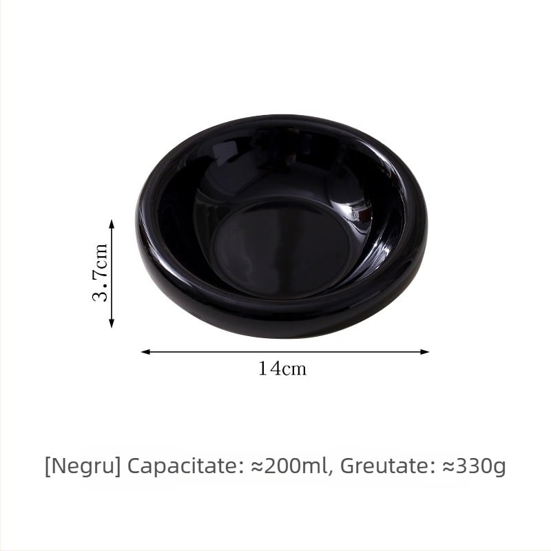 Castron ceramic pentru pisici, cu bază stabilă, pentru mâncare și apă