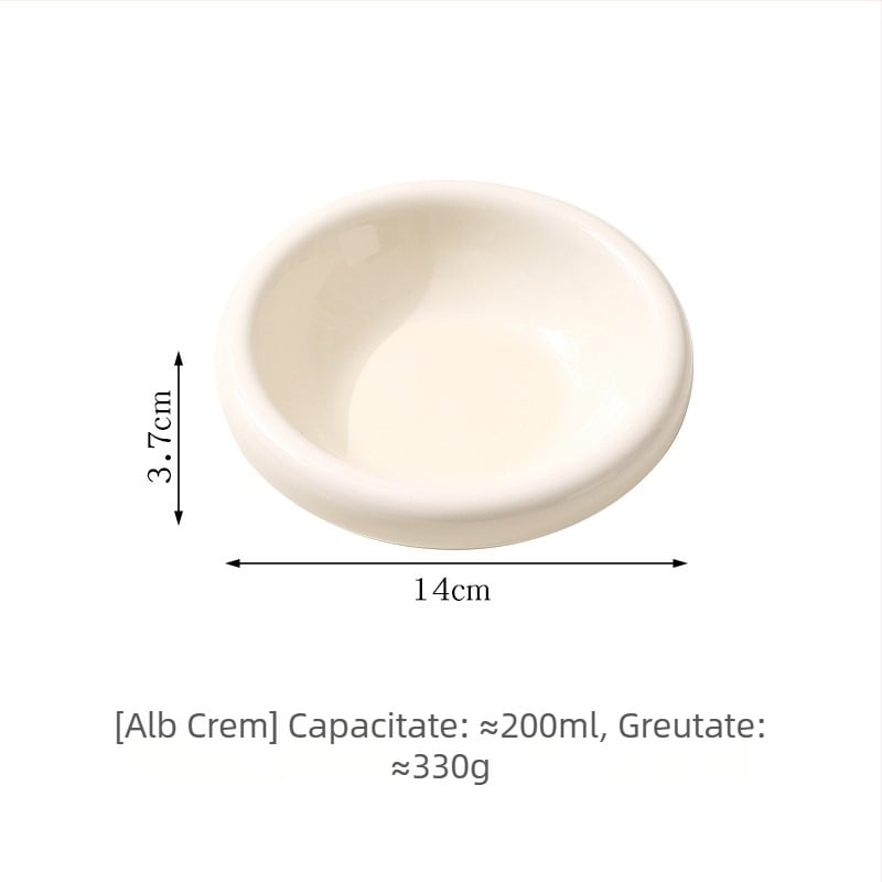 Castron ceramic pentru pisici, cu bază stabilă, pentru mâncare și apă