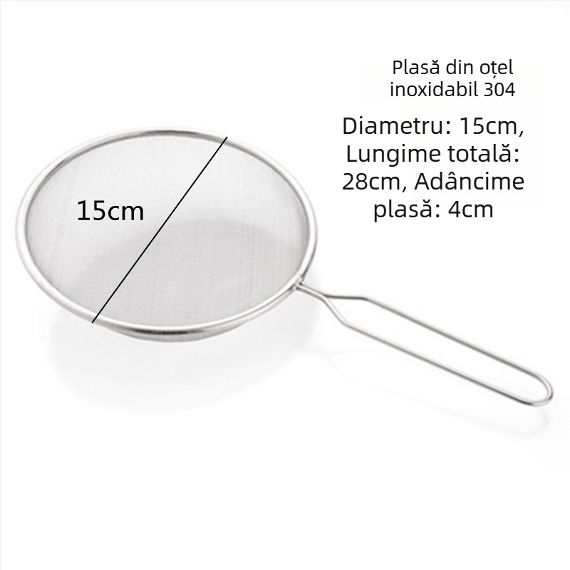 Strecurător mare din oțel inoxidabil 304 pentru sucuri, filtrare lapte de soia, tăieței și filtrare pentru medicina tradițională chineză