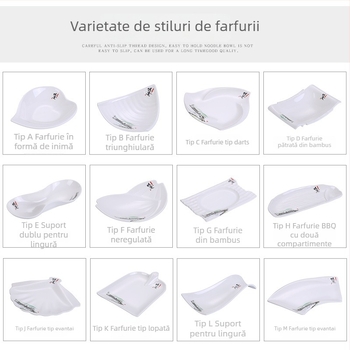 Farfurie A5 din melamină – farfurie cu formă neregulată, imitând porțelanul, pentru mese și gustări