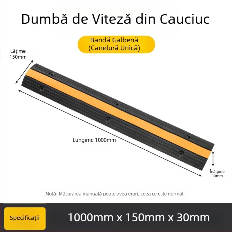 Limitator de viteză pentru banda de biciclete și zonă pietonală, cu suprafață antiderapantă