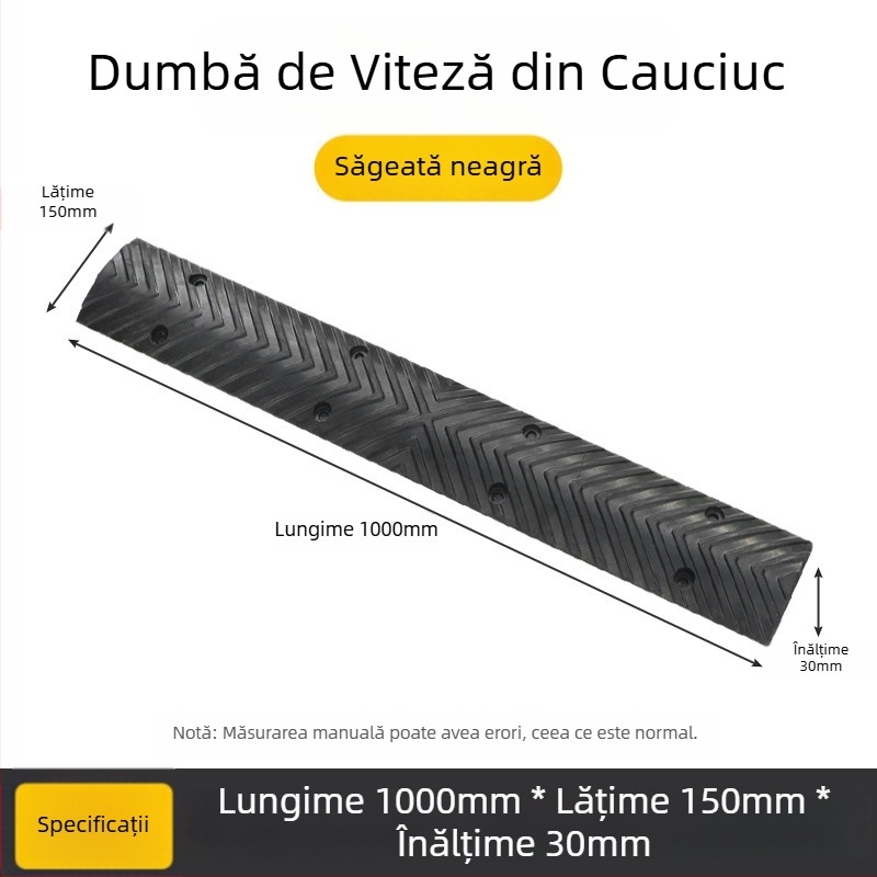 Limitator de viteză pentru banda de biciclete și zonă pietonală, cu suprafață antiderapantă