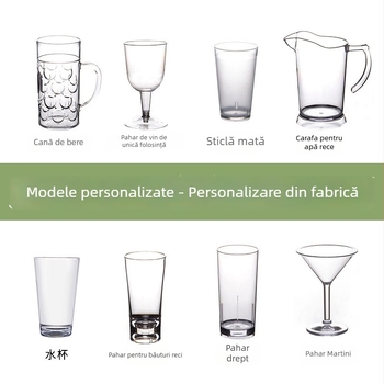 Recipient din plastic pentru apă rece, de calitate alimentară, cu logo imprimat; distribuție băuturi pentru bar; cană pentru sucuri și băuturi; halba de bere