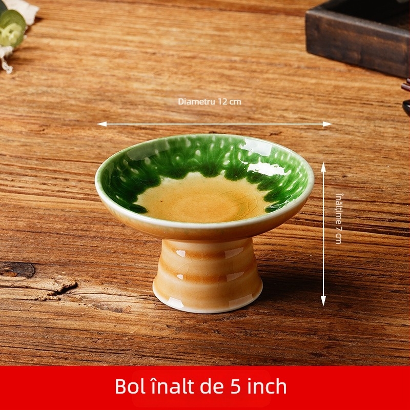 Farfurie înaltă de aperitiv, stil japonez, platou creativ pentru gustări, recipient mic personalizabil, porțelan decorativ, ceașcă de decor pentru sashimi
