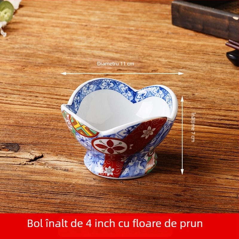 Farfurie înaltă de aperitiv, stil japonez, platou creativ pentru gustări, recipient mic personalizabil, porțelan decorativ, ceașcă de decor pentru sashimi