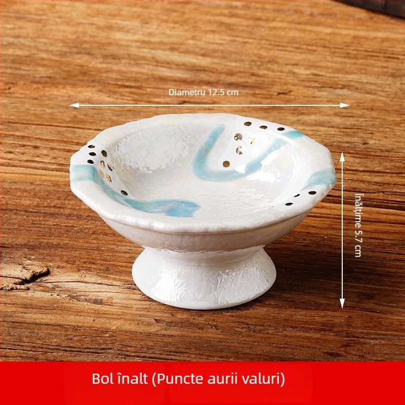 Farfurie înaltă de aperitiv, stil japonez, platou creativ pentru gustări, recipient mic personalizabil, porțelan decorativ, ceașcă de decor pentru sashimi