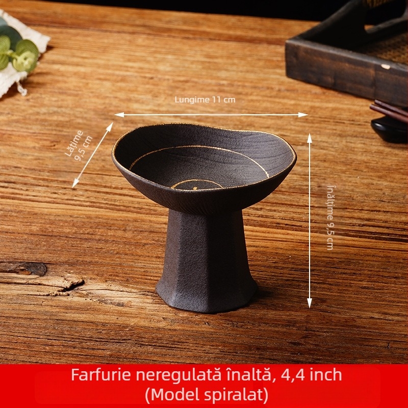 Farfurie înaltă de aperitiv, stil japonez, platou creativ pentru gustări, recipient mic personalizabil, porțelan decorativ, ceașcă de decor pentru sashimi